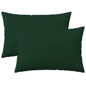 Vidaxl Prevleka za blazino 2 kos HEERLEN Temno zelena 40 x 60 cm Blago