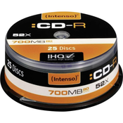 Intenso CD-R 80 prazni Intenso 1001124 700 MB 25 kom. okrugla kutija