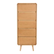 Komoda iz masivnega jesena v naravni barvi 45x112x40 cm Rise – Zuiver