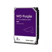 WESTERN DIGITAL 8TB 3.5 SATA III 128MB IntelliPower WD84PURZ Purple