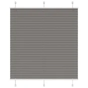 Plisirana roleta antracit 120x100 cm širina tkanine 119,4 cm