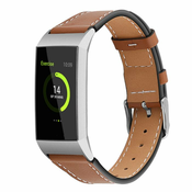 BStrap Fitbit Charge 3 Leather Italy (Small) pašček, Coffee