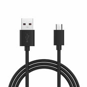 Northix Kabel mikro USB v USB 2.0 za polnjenje in sinhronizacijo - črn