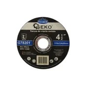 GEKO Rezalna plošča za jeklo, nerjaveče jeklo, 115x1,0x22mm PREMIUM G78201