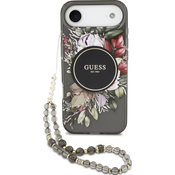 Guess IML Flowers Trak MagSafe Zadnji Pokrov za iPhone Air Black