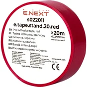 NEX PVC izolacijski trak s022011 19 mm x 20 m rdeč