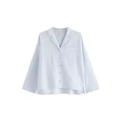 Lindex Majica za spanje modra/bela