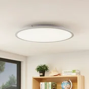 Lindby LED stropna svetilka Narima, 4.000 K, O 60 cm, srebrna - Kuhinja - Sodobni - bela, srebrna - Plastika