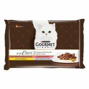 Multi pakiranje - Gourmet A la Carte 4x85 g - Raca, perutnina, sardina, postrv