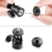 SmallRig 1/4 nosilec za fotoaparat Hot shoe z dodatnim 1/4 vijakom (paket 2 kosov)2059