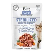 Brit Care Cat Fillets in Jelly Sterile Duck & Turkey 85g