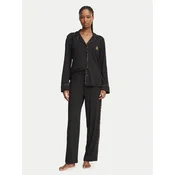 LAUREN RALPH LAUREN Pižama ILN92561F Črna Regular Fit
