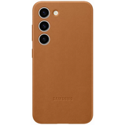 SAMSUNG ovitek GALAXY S23+ Leather, Camel