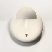 Vibia Pin 1675 LED stenska svetilka, 11 cm, krem - spalnica - Sodobni - krema - Kovina