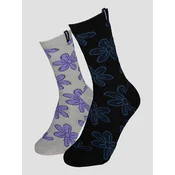 Santa Cruz Flourish Daisy 2 Pack Socks black
