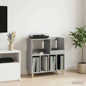 vidaXL Stojalo za gramofon Siva Sonoma 82 x 39,5 x 82,5 cm