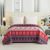 Prekrivac za krevet WINTER PIXEL šareni Dimenzije: 170 x 210 cm
