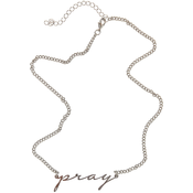 Pray necklace - silver colors