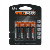 Baterija alkalna AA LR6 1,5v 4/1 Maxwerk