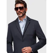 Moška slim fit jakna z mehko teksturo