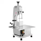 VEVOR Tračna žaga za meso BS-130 415x483x750 mm 315x460 mm 110 mm Srebrna