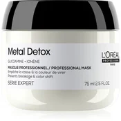 L’Oréal Professionnel Serie Expert Metal Detox globinsko hranilna maska za barvane in poškodovane lase 75 ml