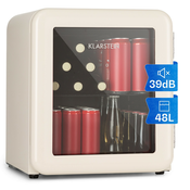 Klarstein Hladilnik za pijačo, PopLife 48, hladilnik, 0-10°C, retro dizajn