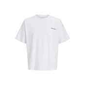 JACK & JONES Majica JCOETERNA  temno siva / črna / bela