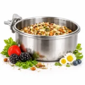 shumee Duvo+ posoda, privita na kletko za papigo 15 cm 890 ml