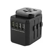 MicroConnect Potovalni adapter Adapter, 4 USB A Universal - EU power