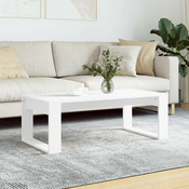 Stolic za kavu bijeli 102 x 50 x 35 cm od konstruiranog drva
