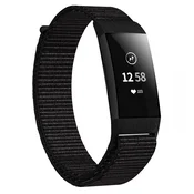 INF Zapestnica Fitbit Charge 3/4 najlon črna, (21276479)