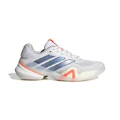 Ženska obutev za tenis adidas Barricade 14 Tennis Shoes Ftwr White/Halo Blue/Beam Orange EUR 41 1/3