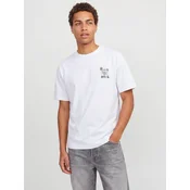JACK & JONES Majica JORVINTAGE AMERICAN SUMMER svetlo zelena/črna/bela
