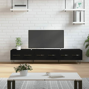 TV ormaric crni 150 x 36 x 30 cm od konstruiranog drva