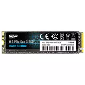 SiliconPower M.2 NVMe 512GB SSD ( SP512GBP34A60M28 )