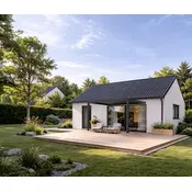 Bioklimatska pergola Ancora — Električni/3 x 4 m/Antracit/Stenska