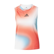 adidas Melbourne Womens Printed Match Tank Tank White/Red/Blue S