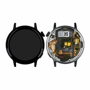 Huawei Watch GT3 Milo B19T 42mm - LCD zaslon + steklo na dotik + okvir (črno nerjaveče jeklo) - 02354QVK