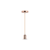 Luster na lanku 1xE27/60W/230V roze zlato