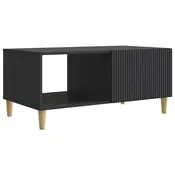 vidaXL Klubska miza Črna 90 x 50 x 40 cm Inženirski les