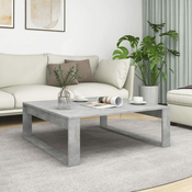 Vidaxl Klubska mizica betonsko siva 100x100x35 cm iverna plošča