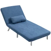 Homestar Fotelj postelja 190x80x28 cm modra