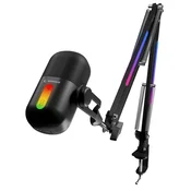 RAMPAGE Mikrofon Rampage Arpeggio RGB crni 42798