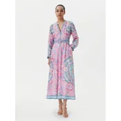 Hale Bob Poletna obleka with linen 4ZCA612M Roza Regular Fit