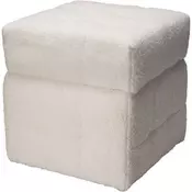 HOMESTYLING Stolec s prostorom za shranjevanje 38 x 38 x 37 cm, bel
