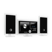 Auna Stereo Sonic, DAB + stereo sistem, DAB +, CD predvajalnik, USB, BT, črna barva