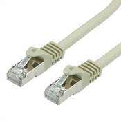 Secomp Value S/FTP PatchCord Cat6A/7, RJ45, bela 0.5m