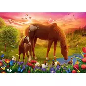 Trefl Puzzle Konji na travniku 500 kosov