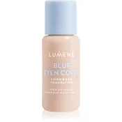 Lumene Blur Even Cover tekoči puder z mat finišem 16 ur odtenek 0.5 30 ml